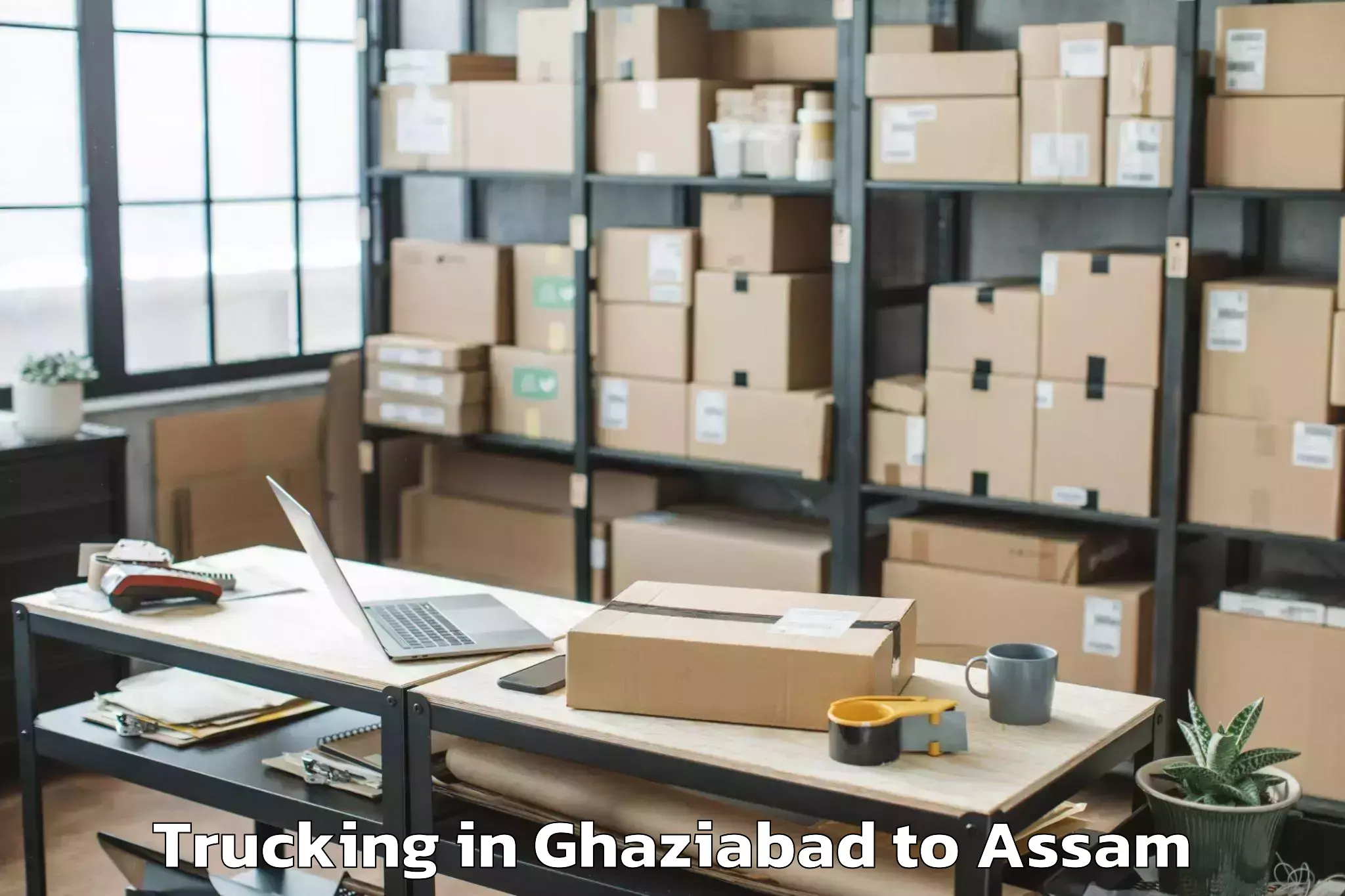 Book Ghaziabad to Rangia Pt Trucking Online